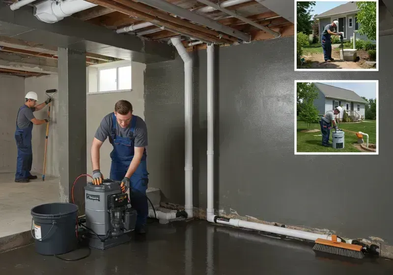 Basement Waterproofing and Flood Prevention process in Ponder, TX